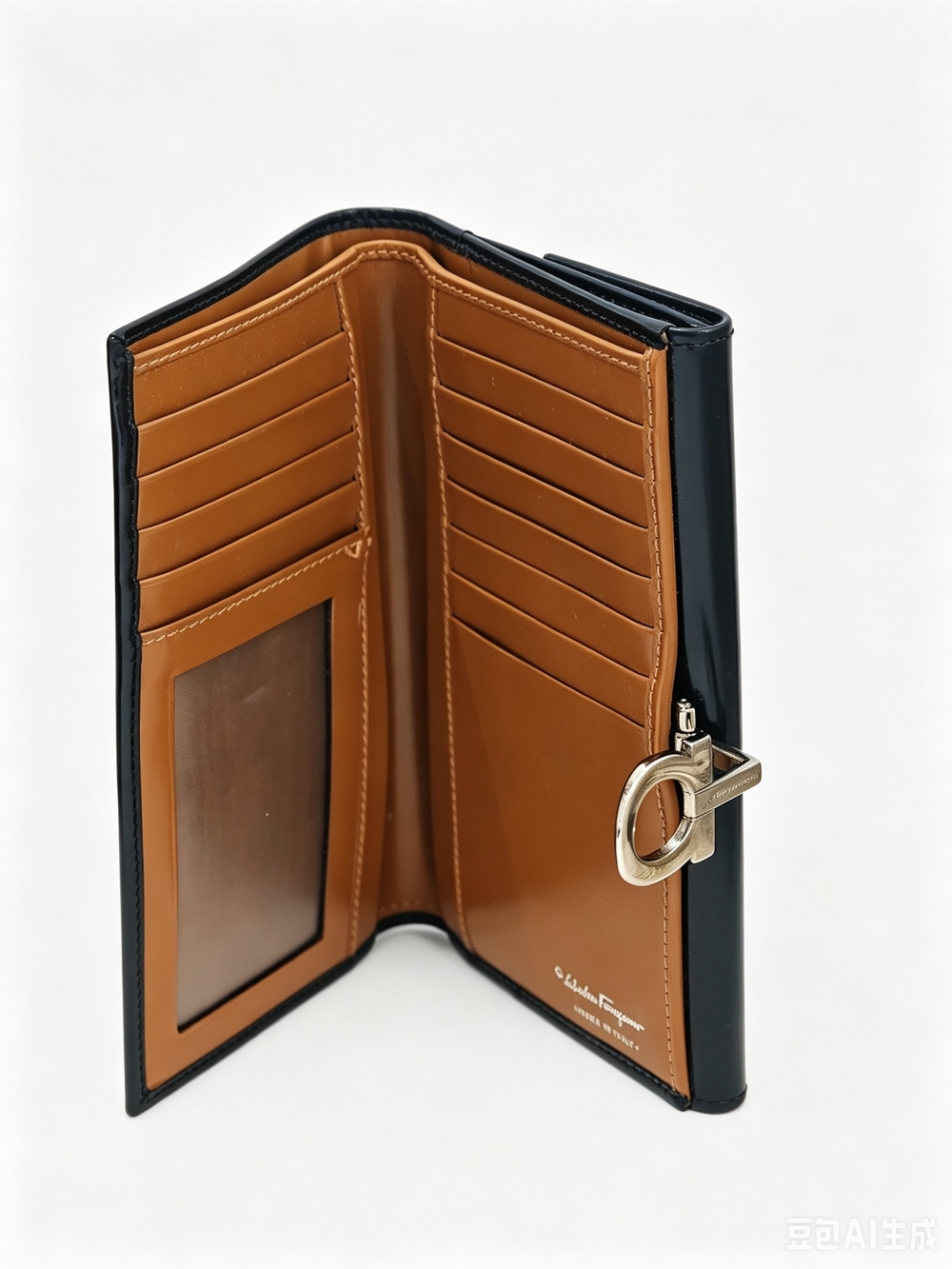 Salvatore Ferragamo Gancini Long Bi-Fold Wallet - Picture 4 of 9